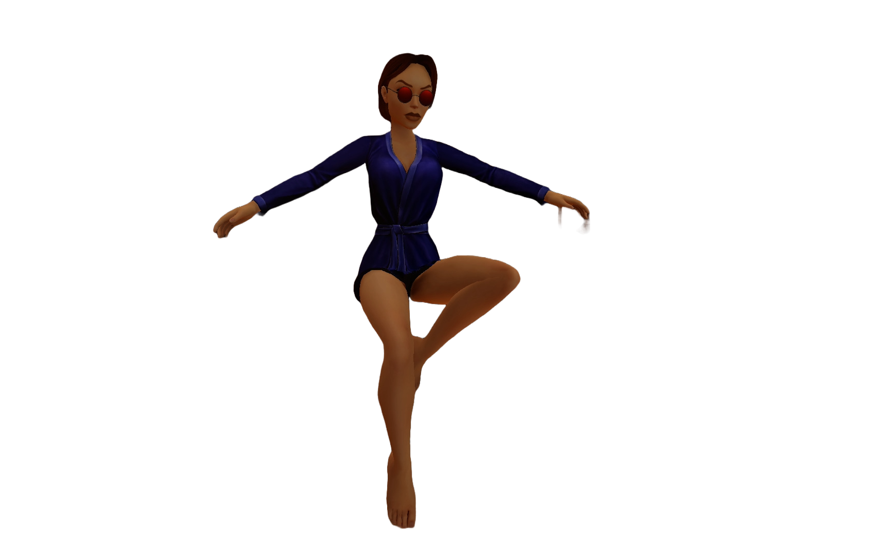 Lara Croft super jumping