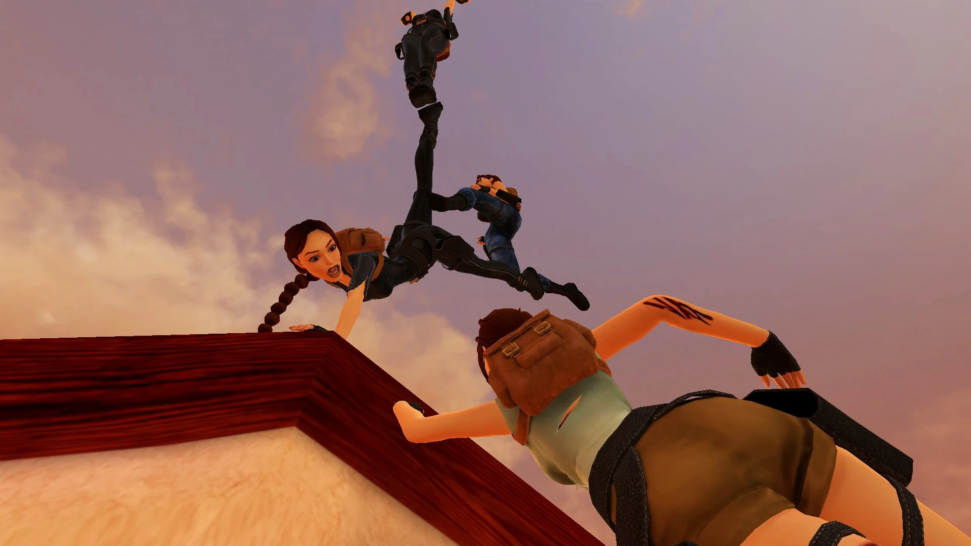 Jumping at sunset on the Offshore Rig TR2 Multiplayer