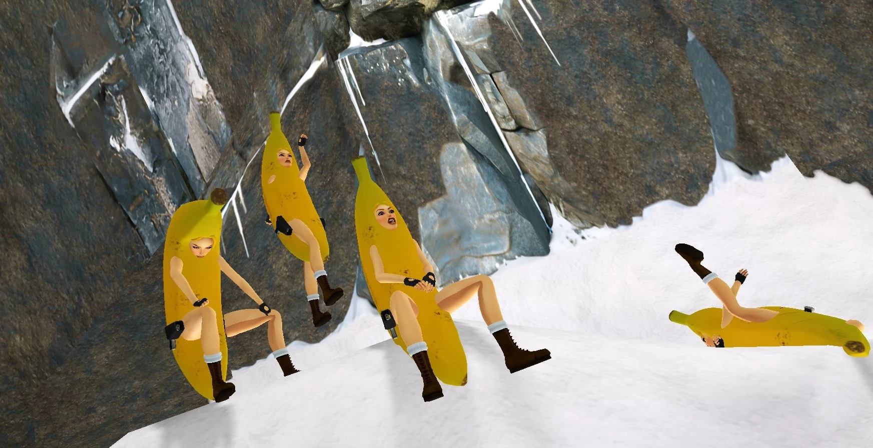 Banana costume Laras in Antarctica TR3 Multiplayer