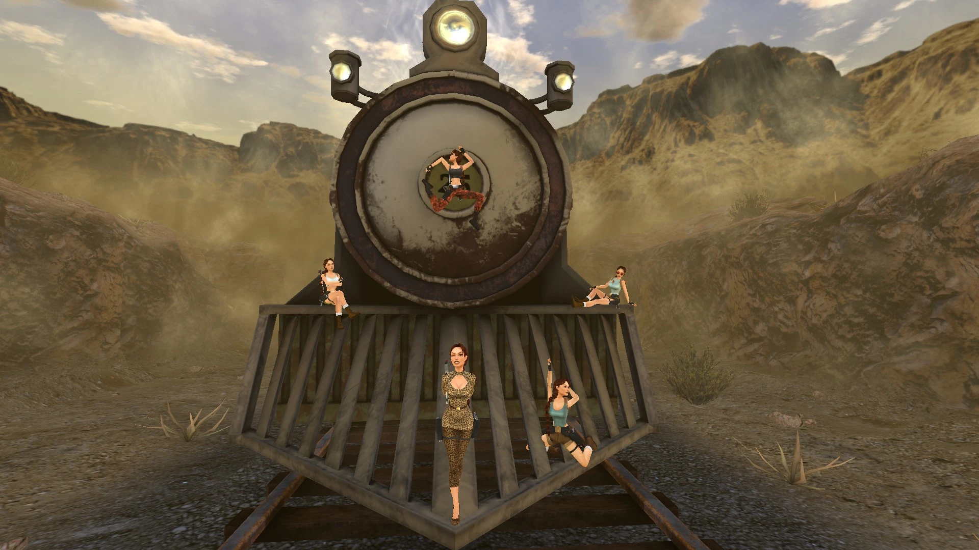 Front of the train in Nevada TR3 Multiplayer