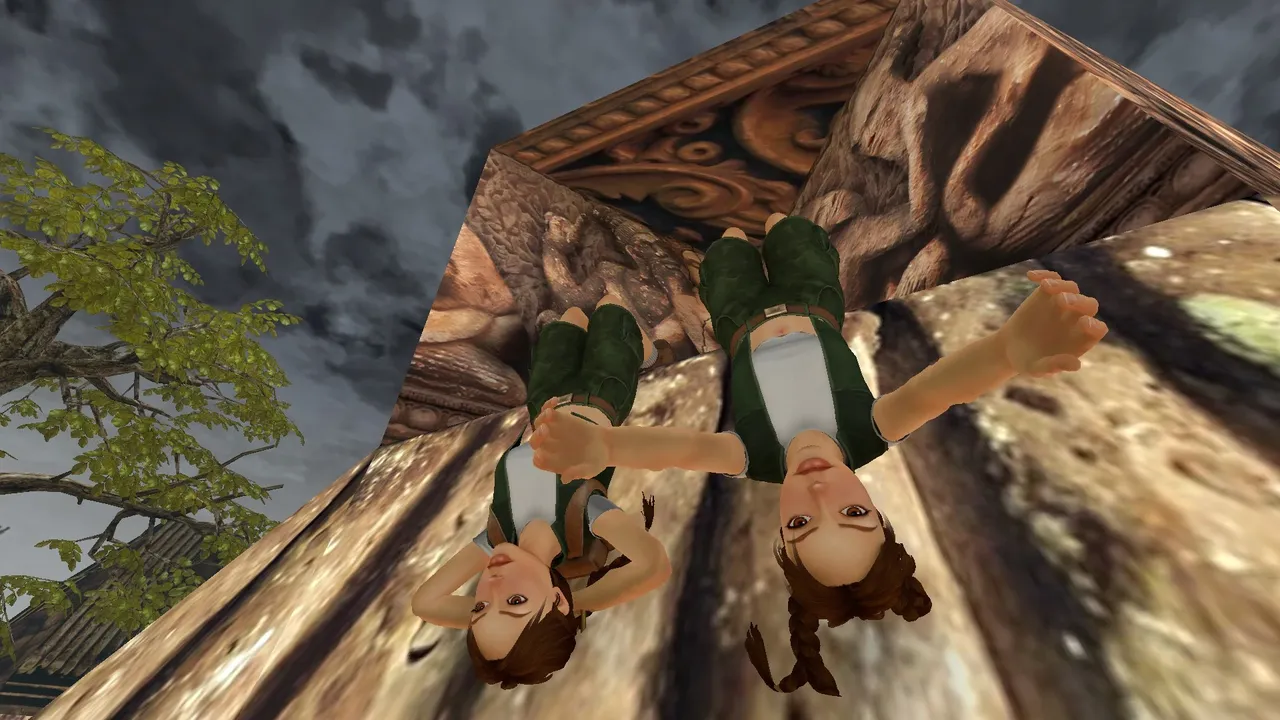 Hanging at the temple in South Pacific TR3 Multiplayer