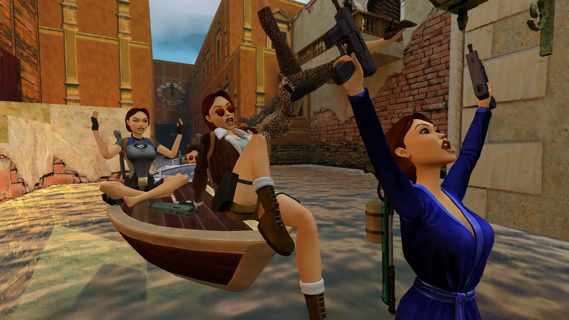 Multiplayer at Venice in TR2 Remastered