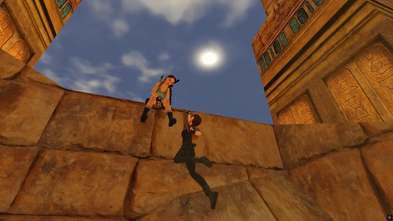 Wall climb at Karnak TR4 Multiplayer