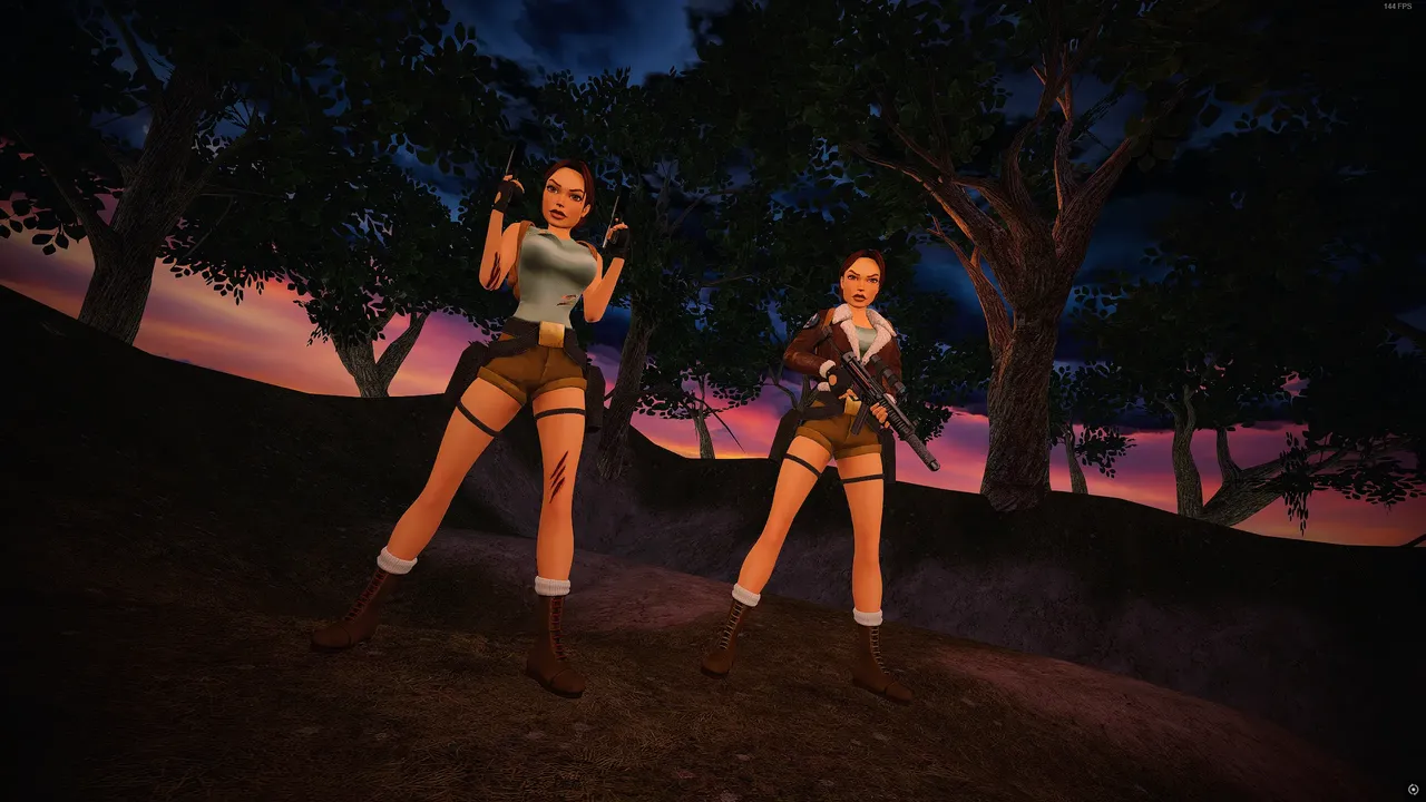 Two Laras in the forest in Ireland TR5 Multiplayer