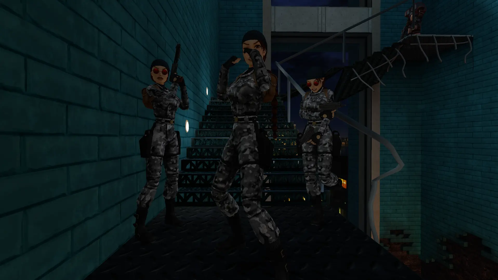 Squad in London alley TR3 Multiplayer