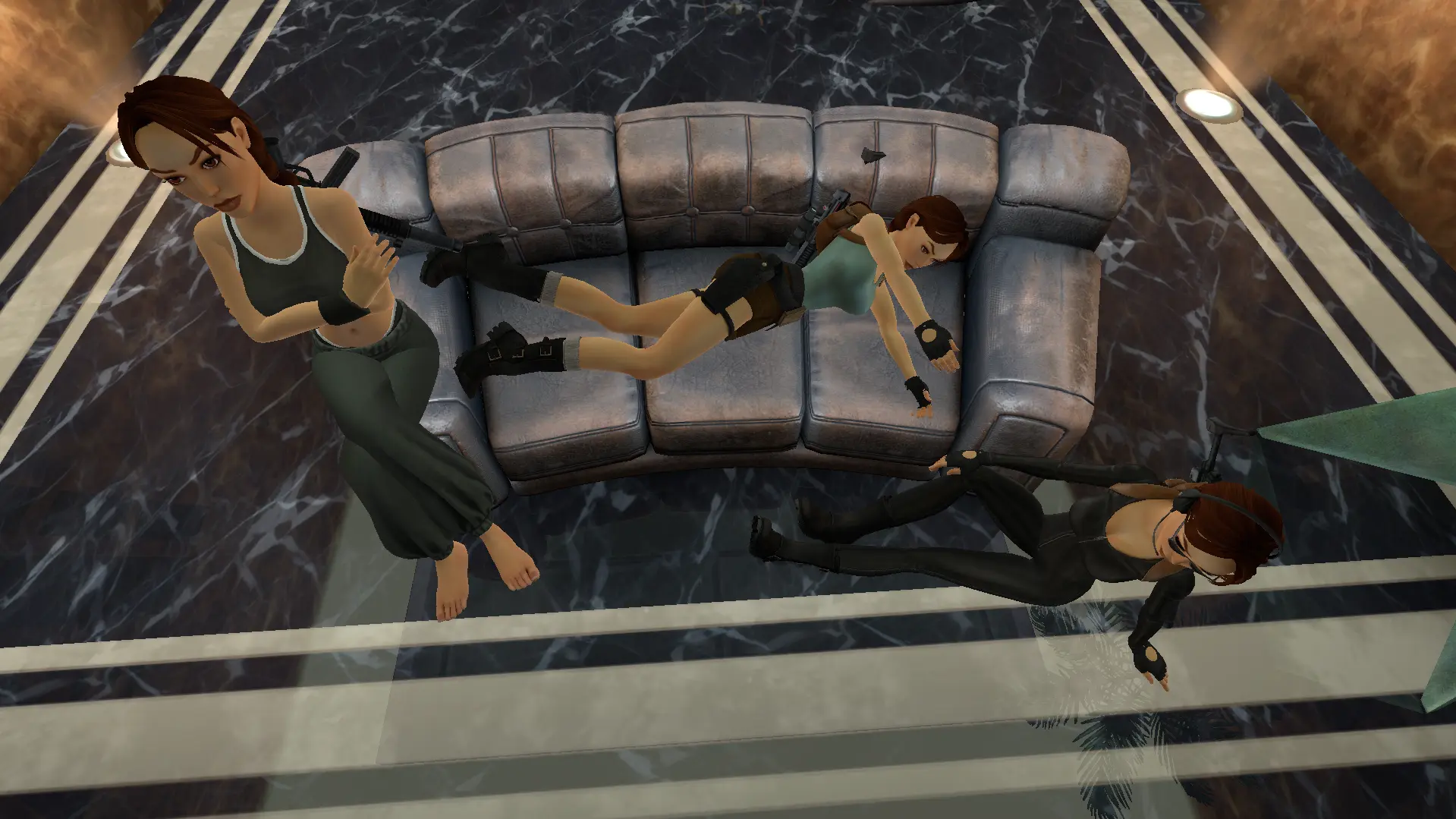 Lounging on couch at VCI TR5 Multiplayer
