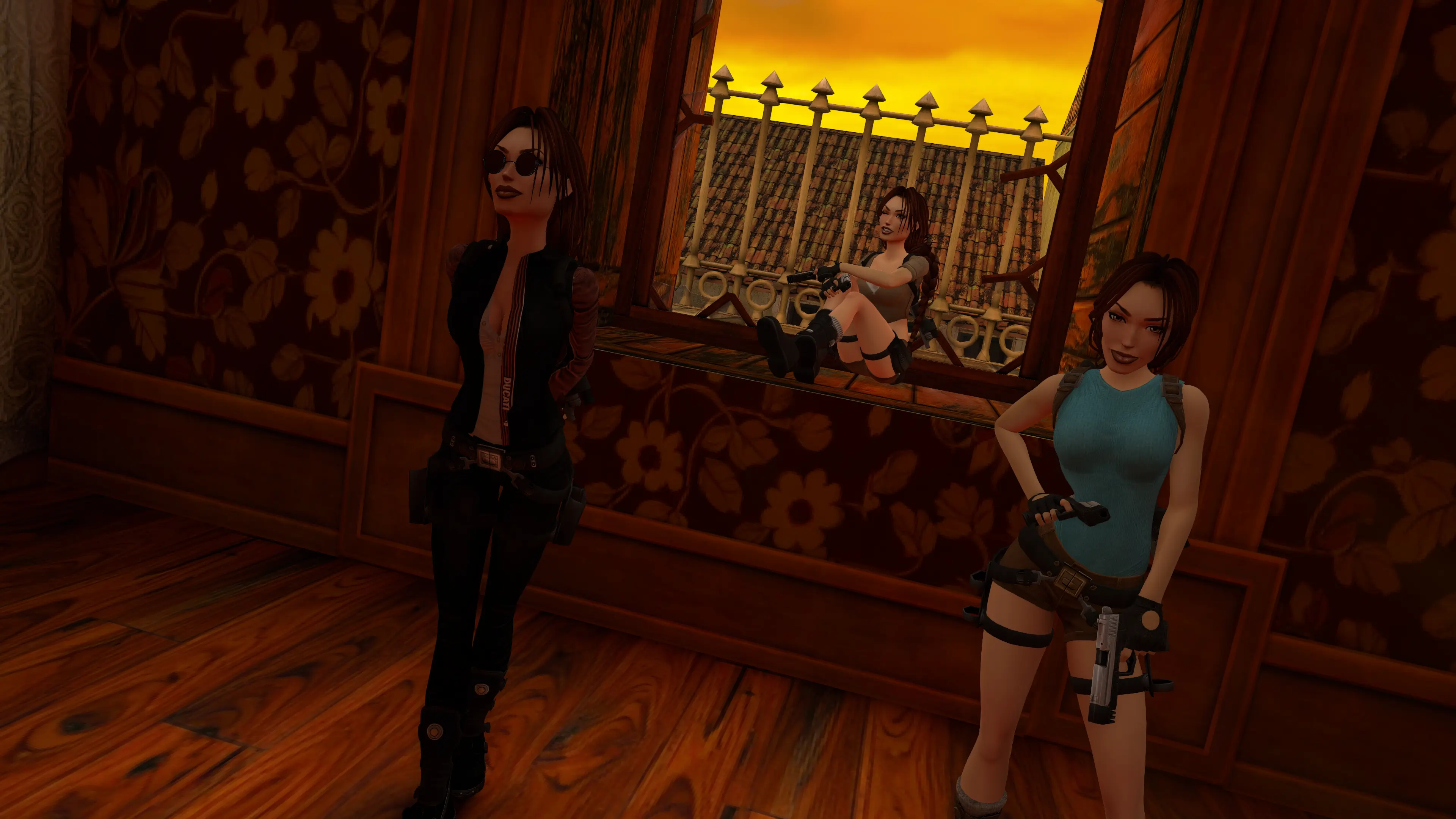 Sunset trio in Venice TR2 Multiplayer