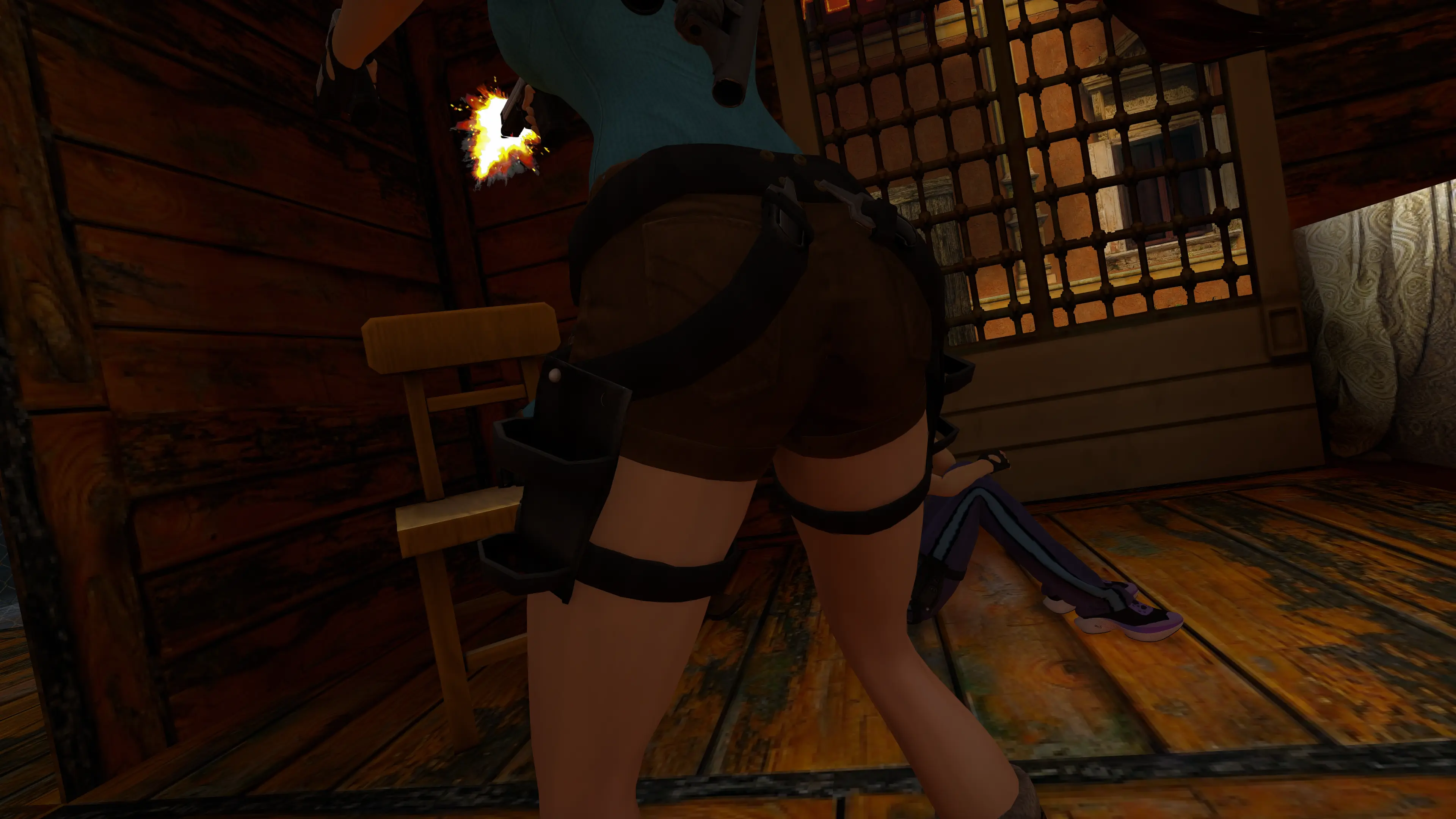 Behind the hut in South Pacific TR3 Multiplayer