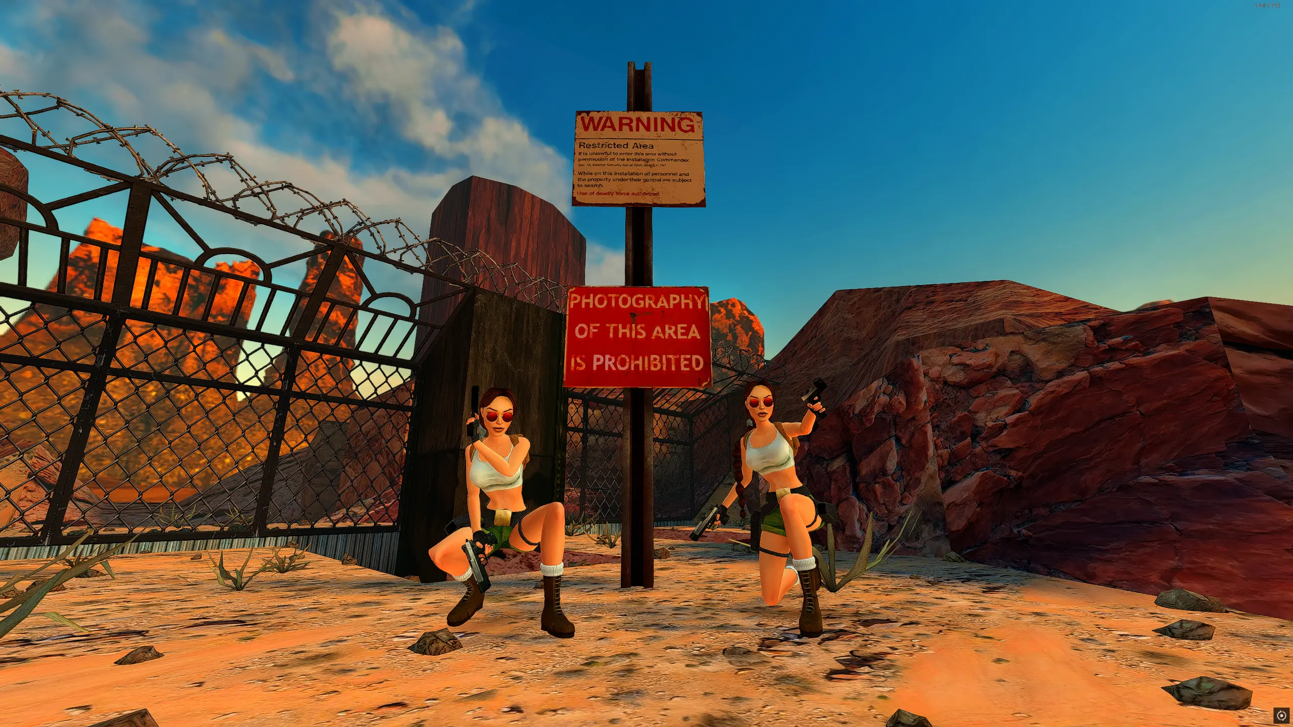 Dangerous multiplayer moment in Nevada Desert TR3