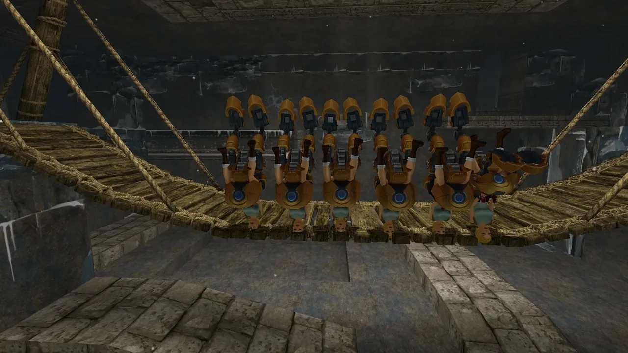 Handstand army on bridge in South Pacific TR3 Multiplayer