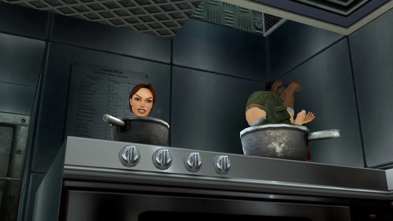 Kitchen pots on submarine TR5 Multiplayer