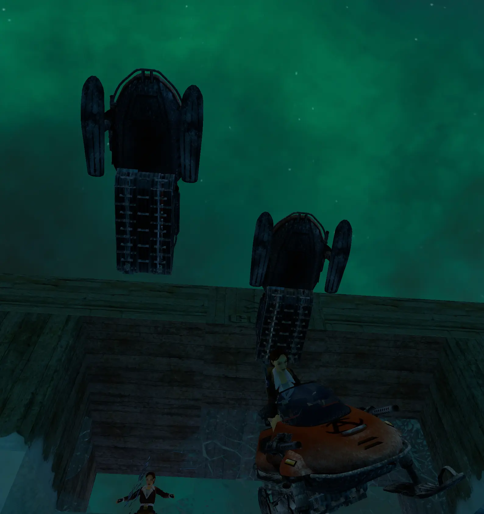 Snowmobile aerial in Antarctica TR3 Multiplayer