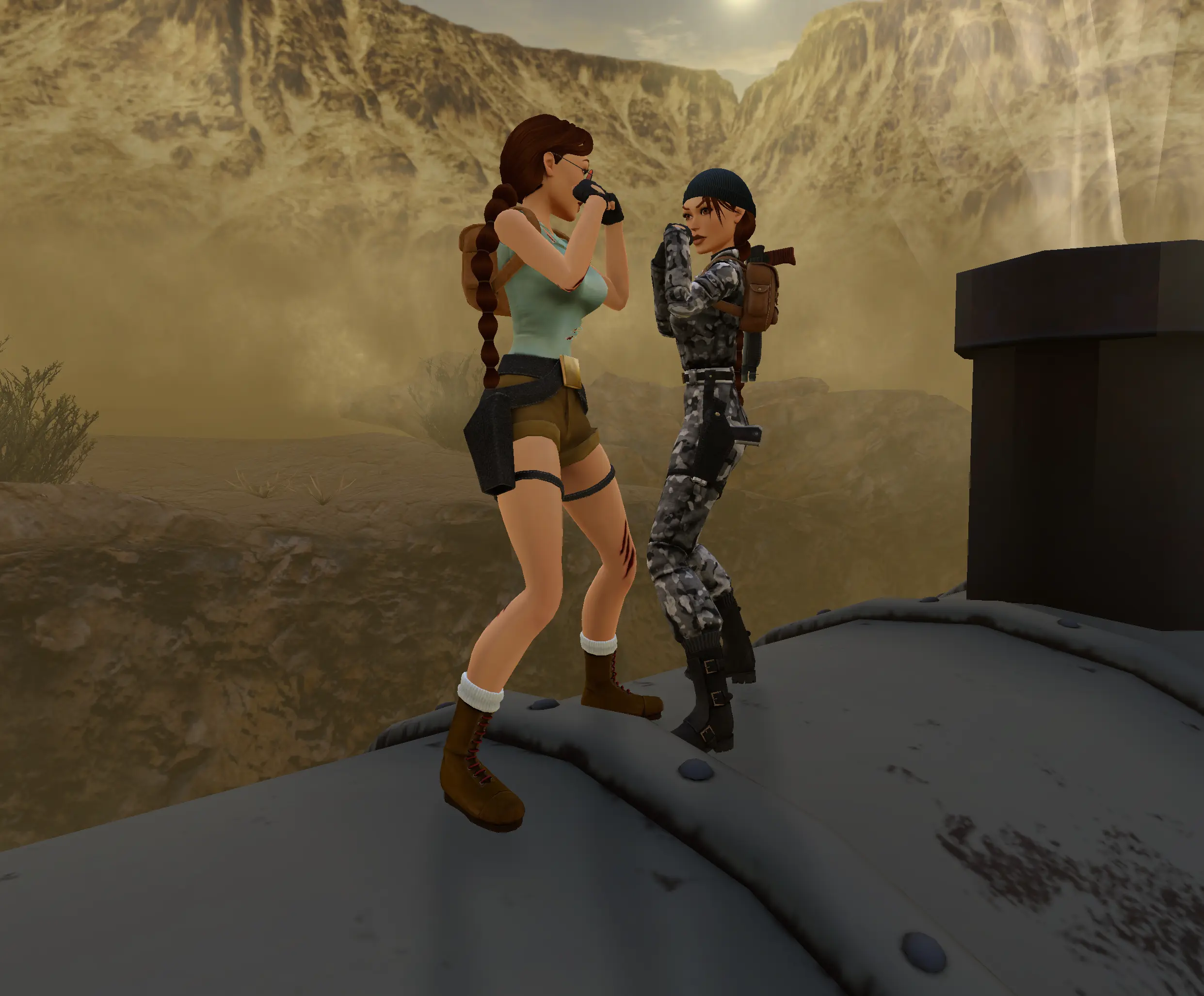 Camo pose in Nevada TR3 Multiplayer