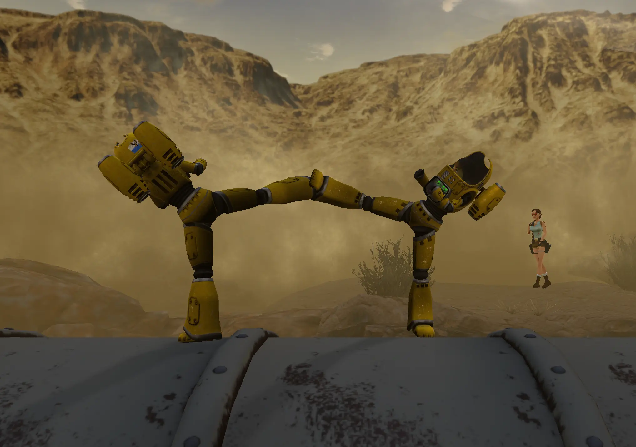 Mech under arch in Nevada TR3 Multiplayer