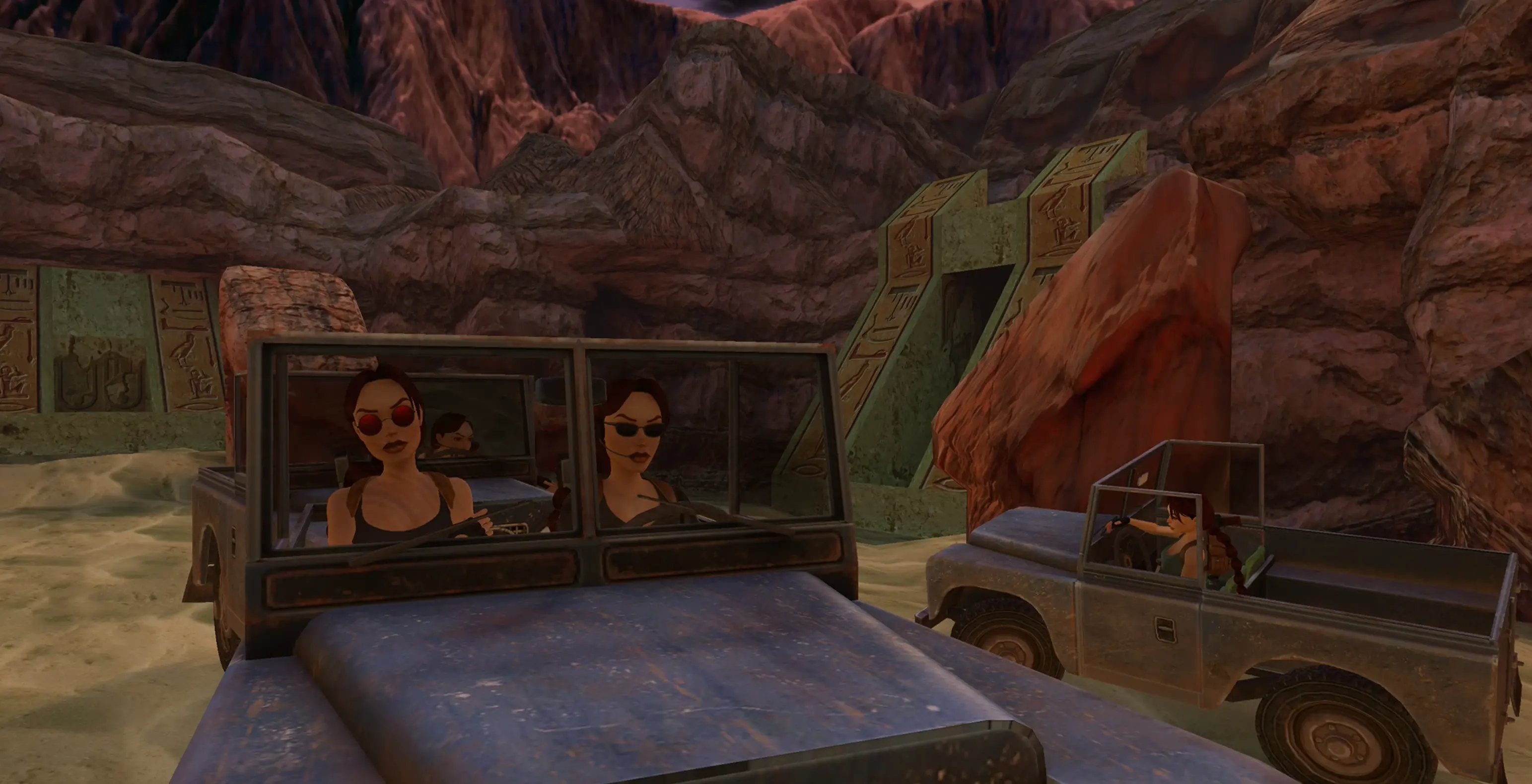 Jeep convoy in the desert TR4 Multiplayer