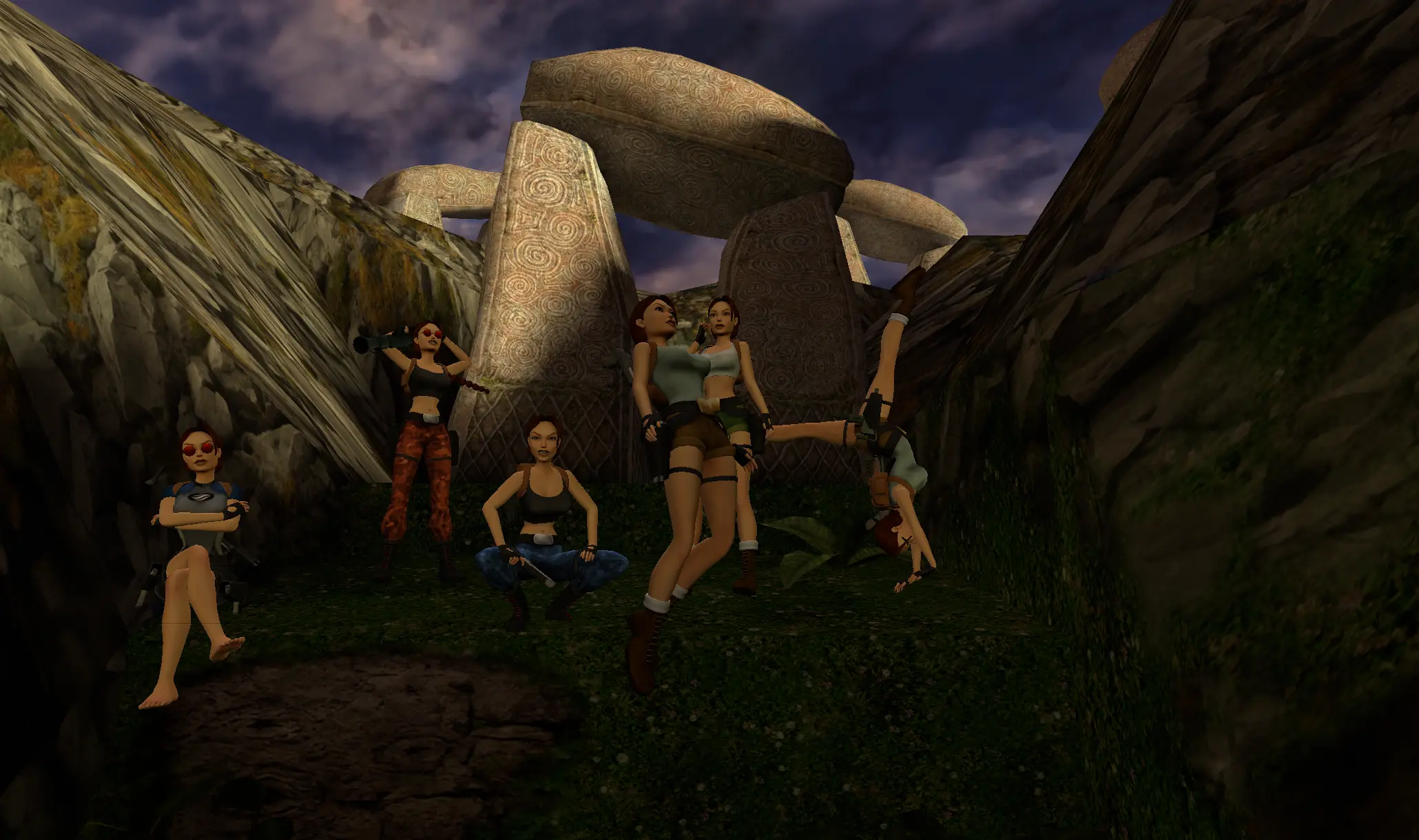 Group at stones in Ireland TR5 Multiplayer