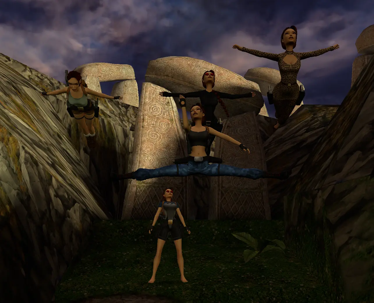 Posing at stones in Ireland TR5 Multiplayer