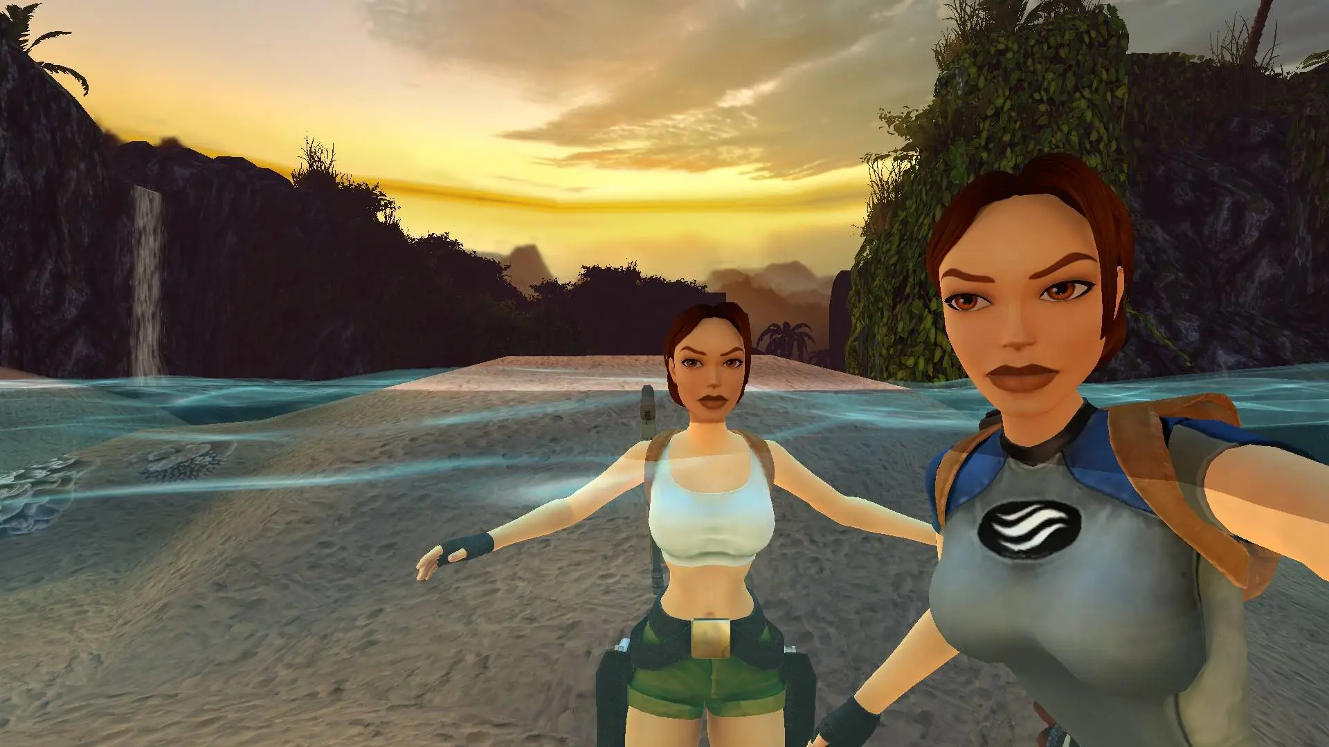 Beach selfie in South Pacific TR3 Multiplayer
