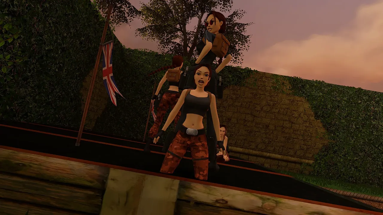 Group in Croft Manor garden