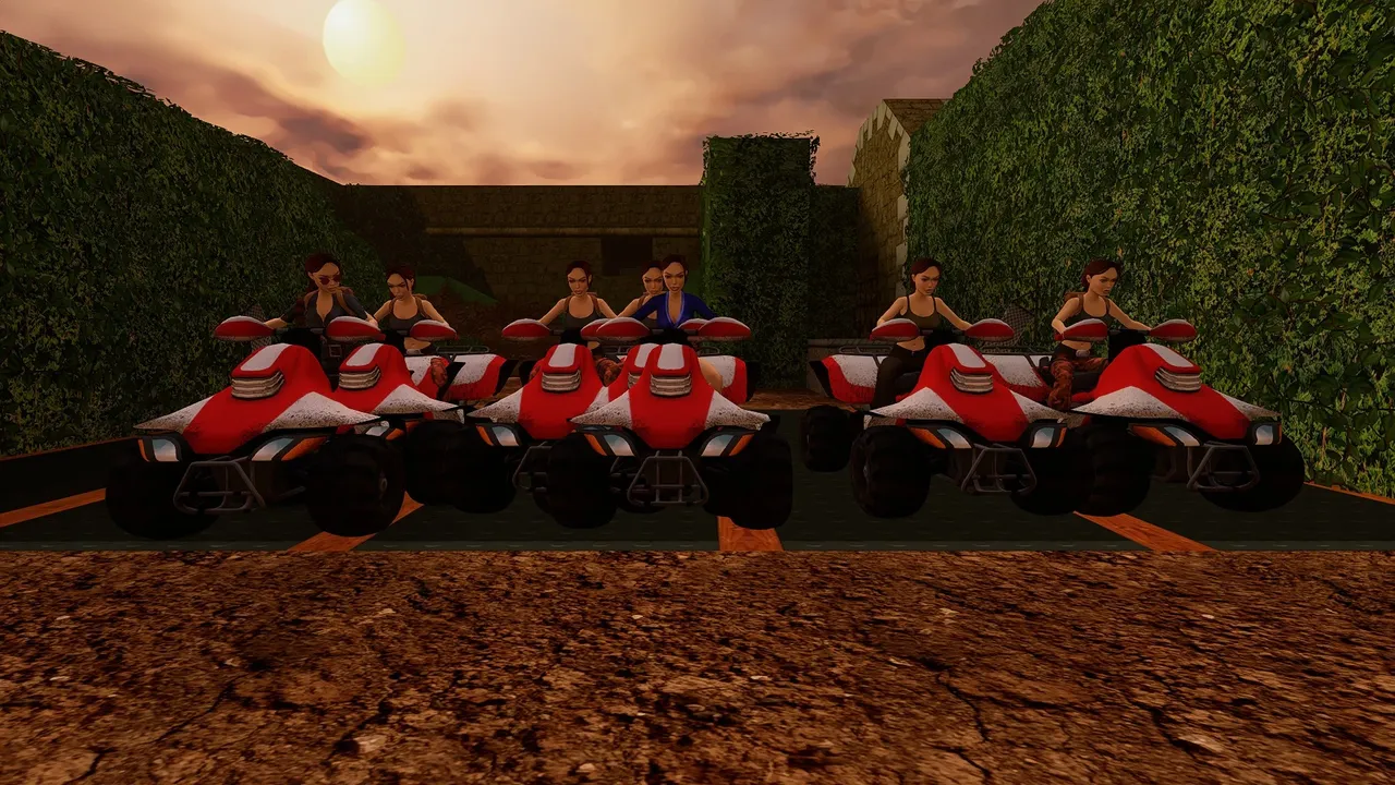 Quad army at Croft Manor