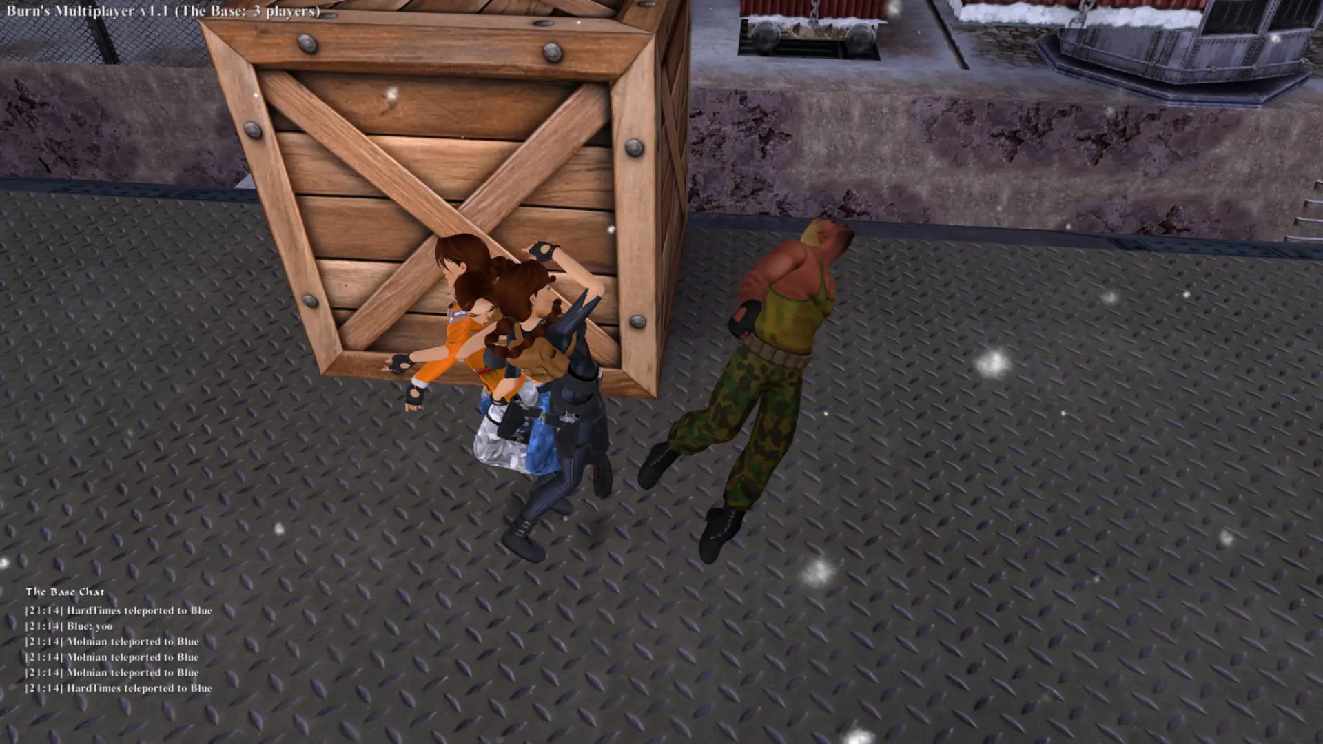 Group on crates at Offshore Rig TR2 Multiplayer