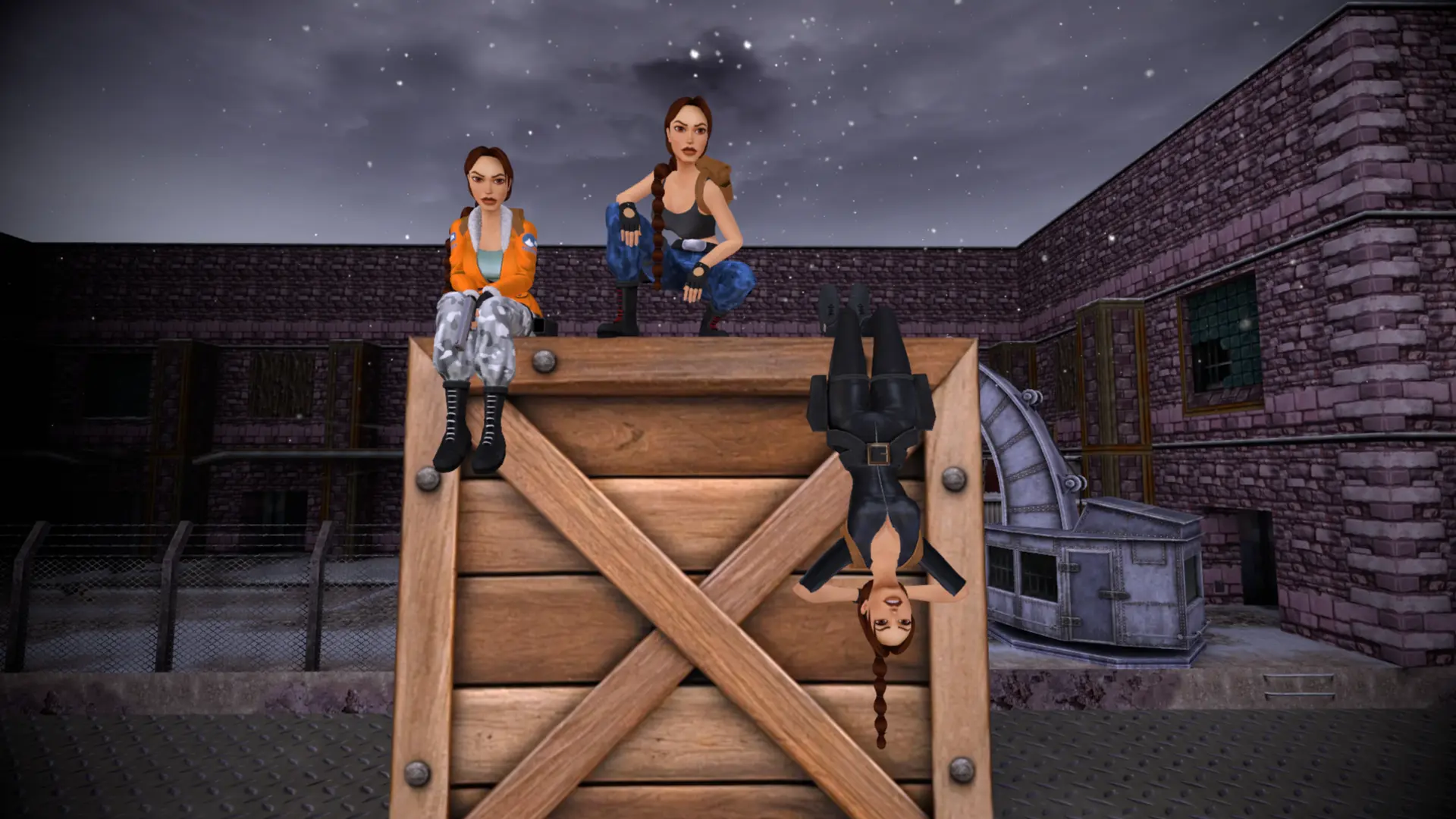 Hanging from crate at Offshore Rig TR2 Multiplayer