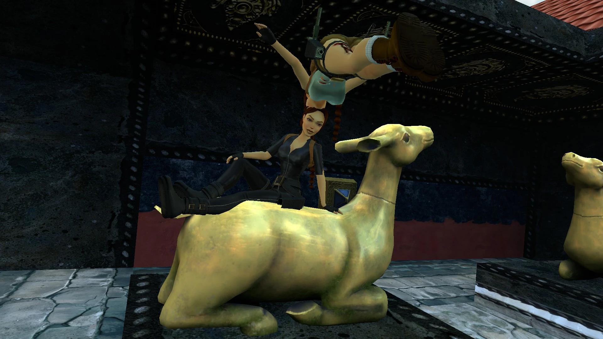 Llama acrobatics in Tibet TR2 Multiplayer