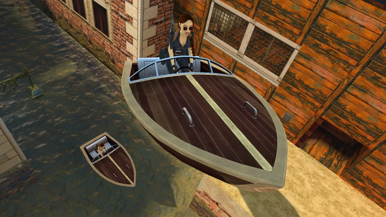 Boats from above in Venice TR2 Multiplayer