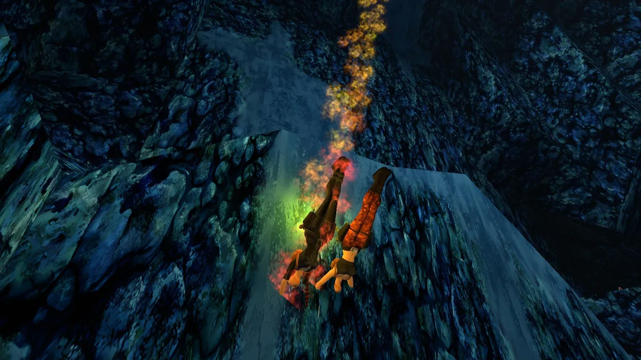 Ghost falling at Wreck TR2 Multiplayer