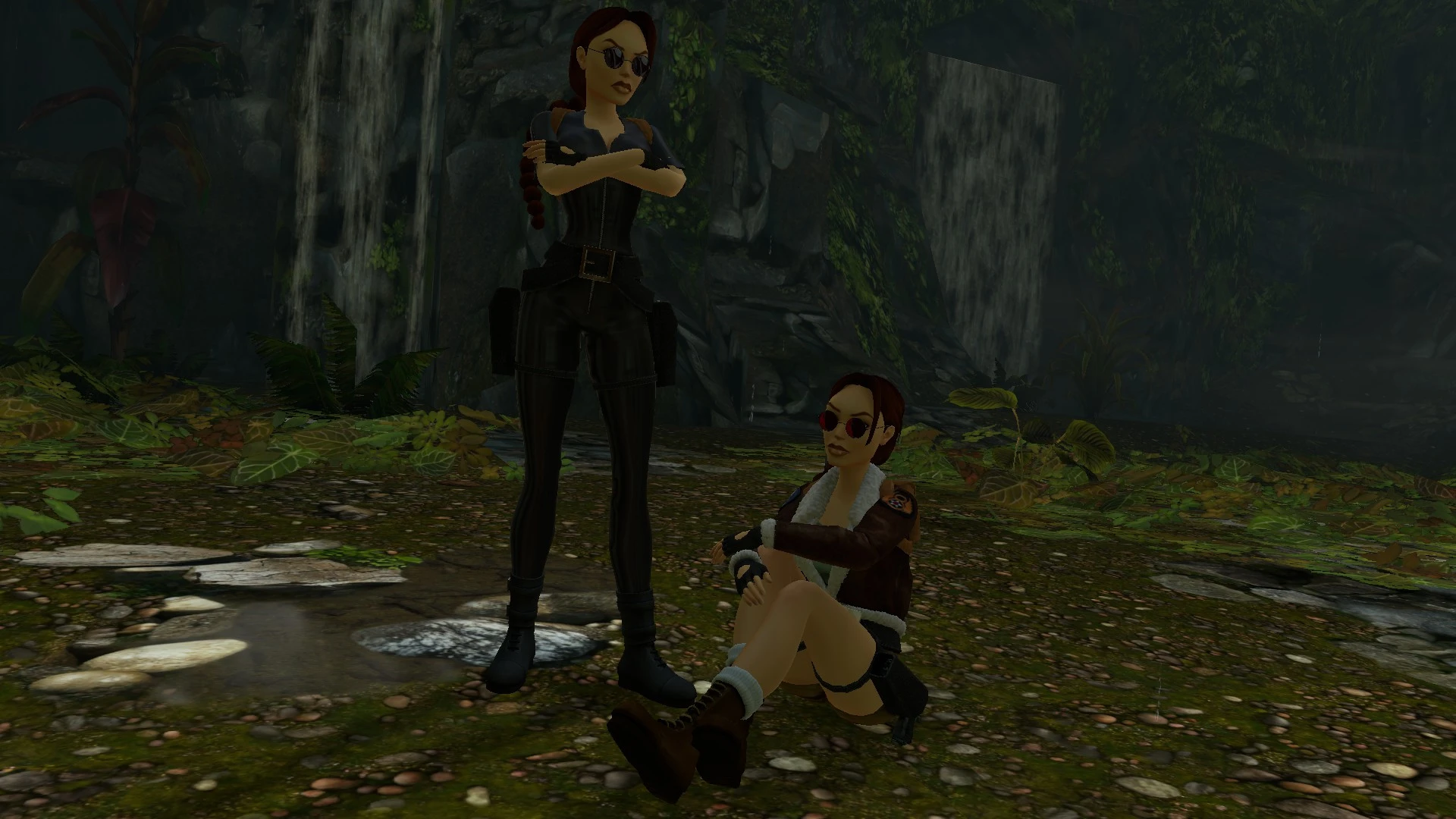 Waterfall duo in South Pacific TR3 Multiplayer