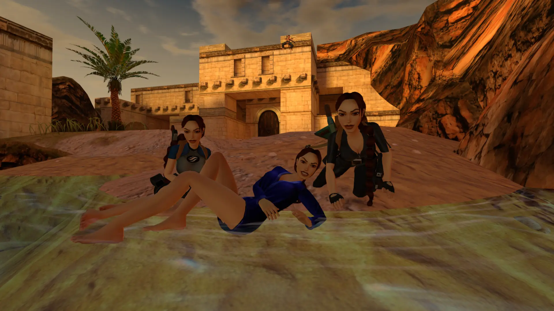 Pool trio at Karnak TR4 Multiplayer